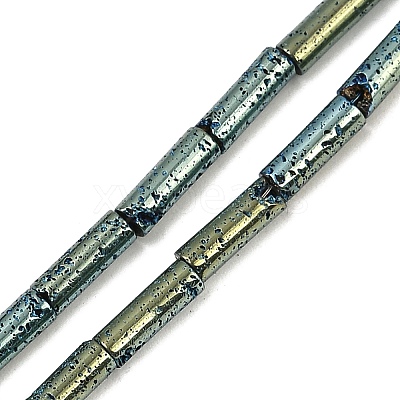 Electroplated Natural Lava Rock Beads Strands G-K388-03A-06-1