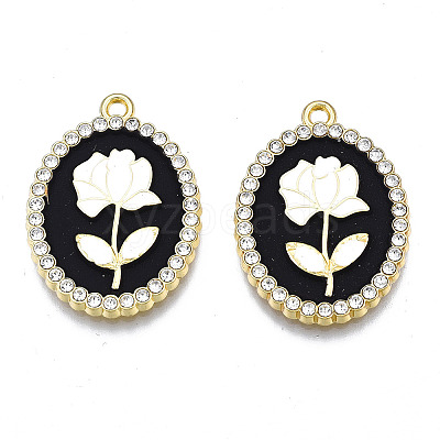 Rack Plating Alloy Enamel Pendants LS-PALLOY-S132-337A-1