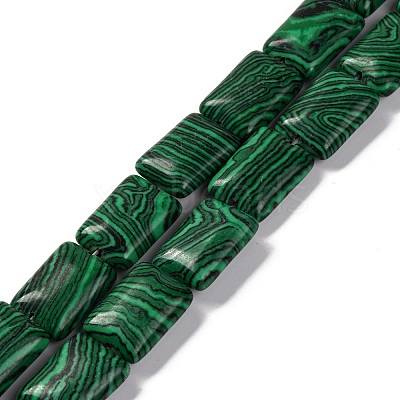 Synthetic Malachite Beads Strands G-T047-B13-01-1