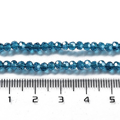 Electroplate Transparent Glass Beads Strands EGLA-A035-T3mm-A12-1