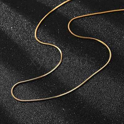 304 Stainless Steel Snake Chains Necklaces X-STAS-F094-24G-1