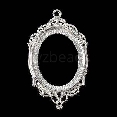Zinc Alloy Pendant Cabochon Settings FIND-WH050-70S-1