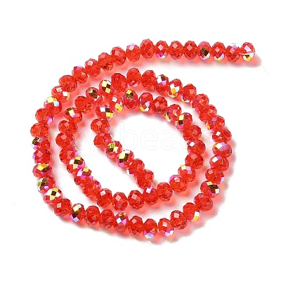 AB Color Plated Transparent Electroplate Beads Strands EGLA-H104-06D-1