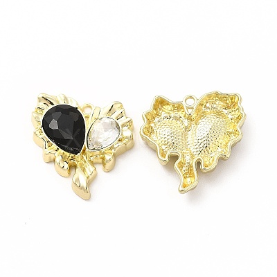 Rack Plating Alloy with Glass Pendants FIND-G051-05LG-01-1