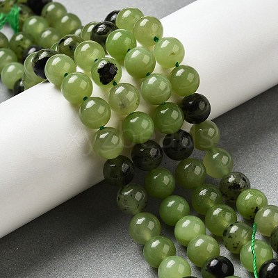 Dyed Natural Malaysia Jade Beads Strands G-G021-02B-14-1