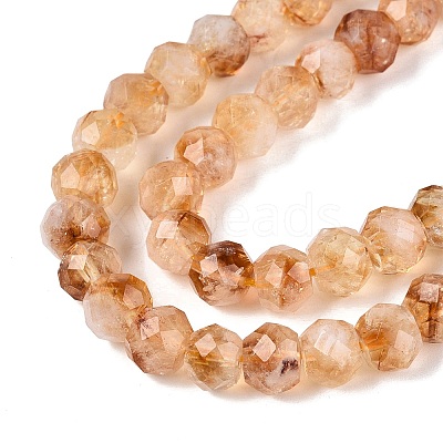 Heated Natural Citrine Beads Strands G-Q608-26A-01-1