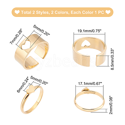  UNICRAFTALE DIY Cuff Ring Making Kit Size 6 1/4 Open