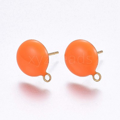 Ion Plating(IP) 304 Stainless Steel Stud Earring Findings X-STAS-P203-A05-02-1