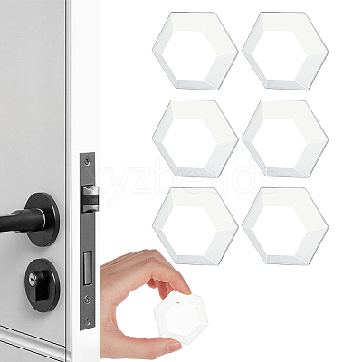 1 Set 6Pcs Self Adhesive Door Knob Bumpers AJEW-NB0006-18-1