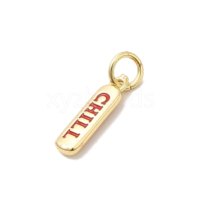 Brass Enamel Charms KK-P338-01G-D02-1