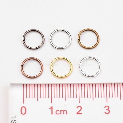 1 Box 6 Color Iron Open Jump Rings IFIN-X0025-8mm-NF-B-1
