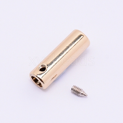 Zinc Alloy End Caps PALLOY-WH0072-42G-1