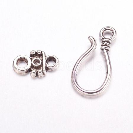 Tibetan Style Hook and Eye Clasps LF1278Y-NF-1