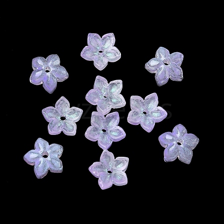Dyed & Heated Glass Bead Caps X-GLAA-Z019-02H-1