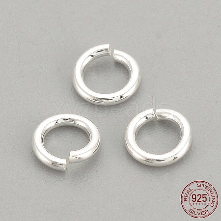 925 Sterling Silver Open Jump Rings X-STER-S002-57-1