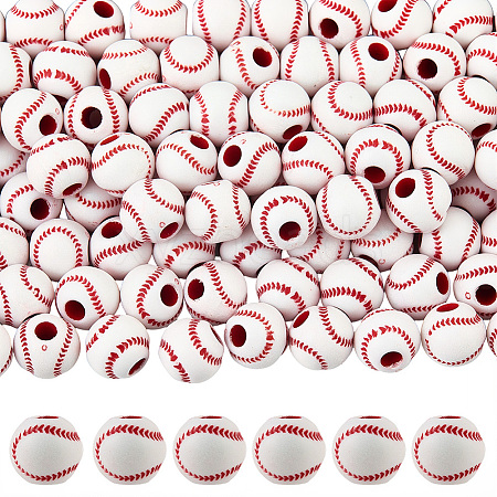 150Pcs Opaque Acrylic Round Beads MACR-PA0001-09B-1