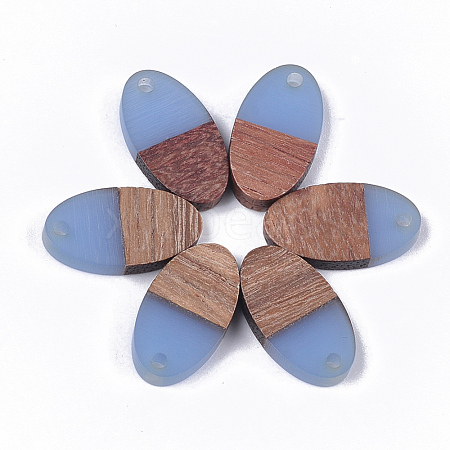 Resin & Walnut Wood Pendants RESI-S358-71A-1