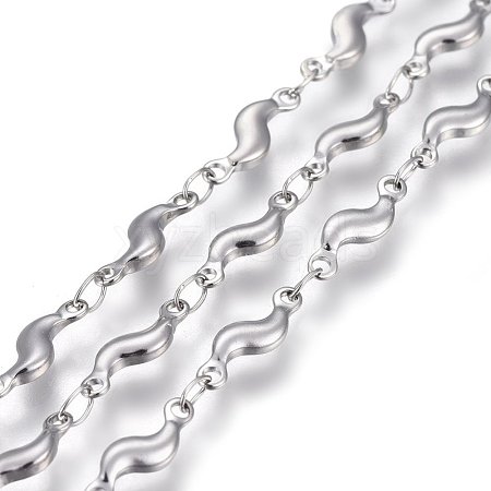 Non-Tarnish 3.28 Feet 304 Stainless Steel Link Chains X-STAS-P219-35-1