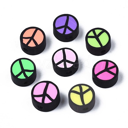 Handmade Polymer Clay Beads X-CLAY-N007-006-1