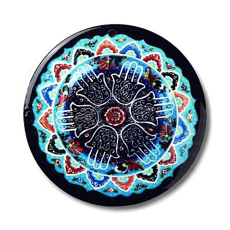 Opaque Acrylic Pendants SACR-P029-A06-1