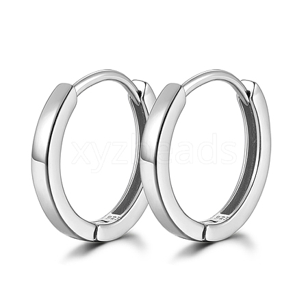 Anti-Tarnish Vintage Style Sterling Silver Hoop Earrings WY0636-12-1