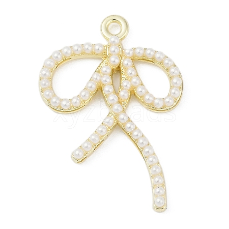 Alloy & ABS Imitation Pearl Pendants PALLOY-R151-63G-1