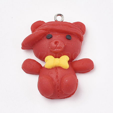 Handmade Polymer Clay Pendants CLAY-T012-16-1