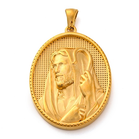 Religion Golden Tone 304 Stainless Steel Pendants STAS-K289-01G-08-1