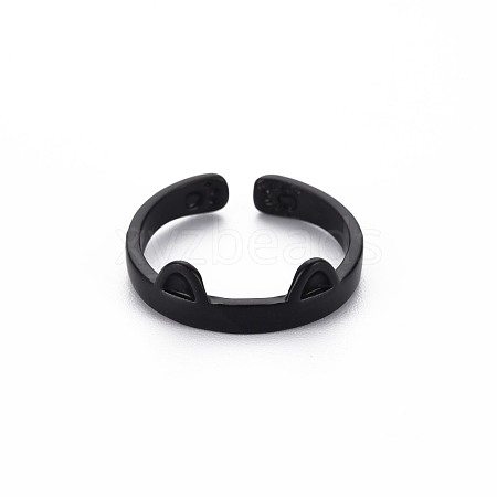 Men's Alloy Cuff Finger Rings RJEW-N029-054-1