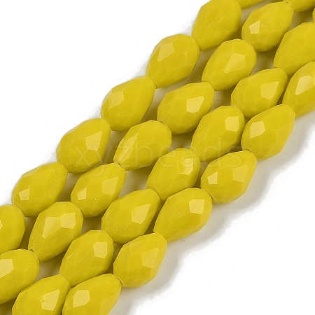 Opaque Solid Color Imitation Jade Beads Strands EGLA-N013-P6mm-D06-1