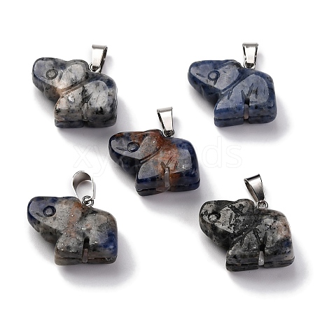 Natural Sodalite Pendants G-B127-05P-10-1