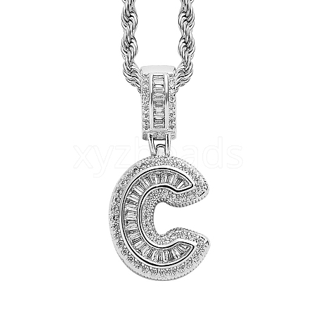 Brass Micro Pave Cubic Zirconia Pendants PW-WG3207D-06-1