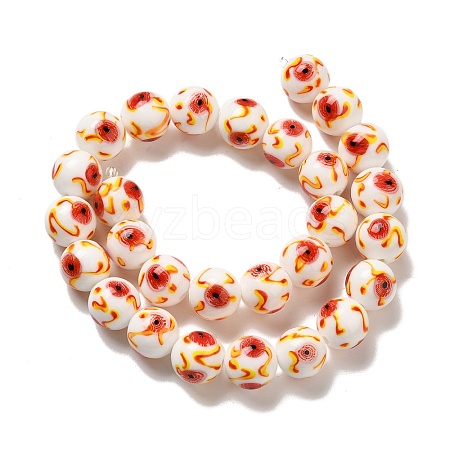 Handmade Lampwork Beads Strands LAMP-G162-08B-04-1