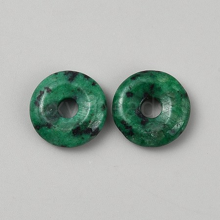 Natural Green Sesame Jasper Pendants G-WH0016-53D-1