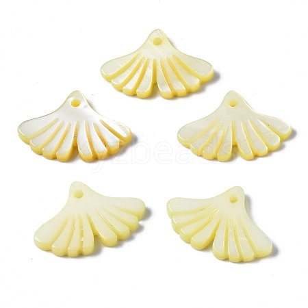 Natural Freshwater Shell Pendants SHEL-N026-163F-1