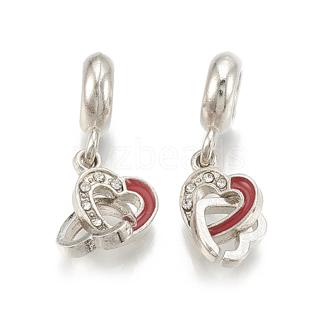 Alloy European Dangle Charms MPDL-S066-055-1