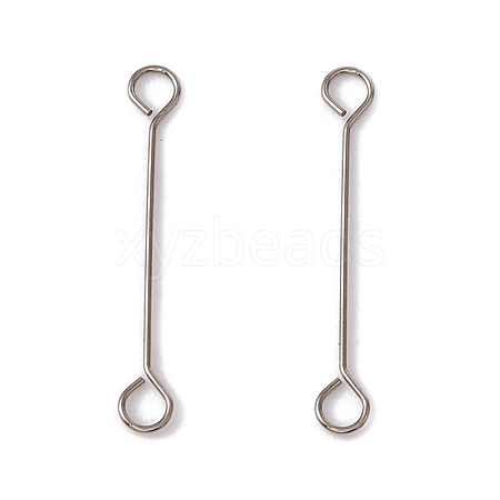 Non-Tarnish 304 Stainless Steel Connector Charms STAS-G291-03B-P-1