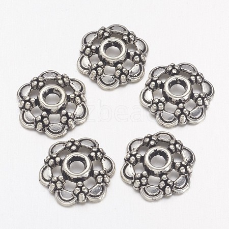 Tibetan Silver Fancy Bead Caps X-AA0502-1