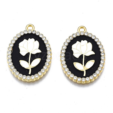 Rack Plating Alloy Enamel Pendants LS-PALLOY-S132-337A-1