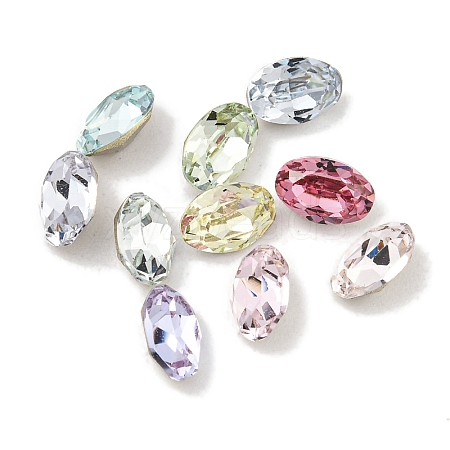 Glass Rhinestone Cabochons RGLA-L029-17B-1