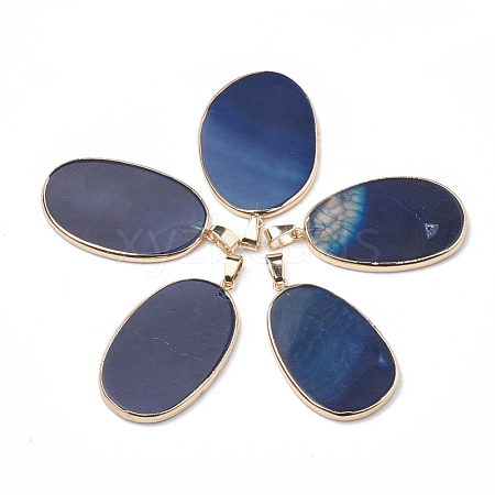 Natural Agate Pendants G-S299-100-1