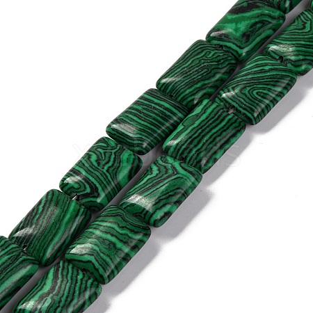 Synthetic Malachite Beads Strands G-T047-B13-01-1