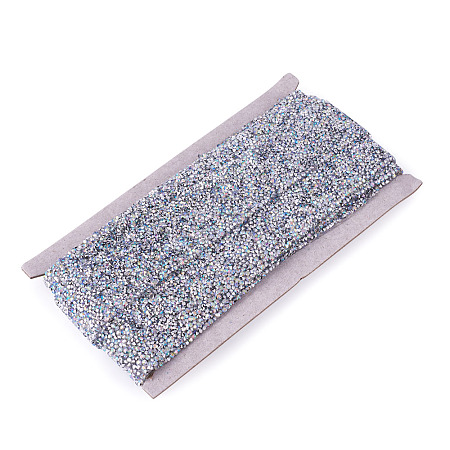 Glitter Resin Hotfix Rhinestone(Hot Melt Adhesive On The Back) OCOR-TA0002-02-40mm-1