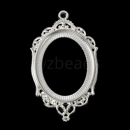Zinc Alloy Pendant Cabochon Settings FIND-WH050-70S-1