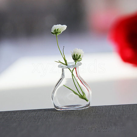Transparent Miniature Glass Vase Bottles BOTT-PW0006-04D-1