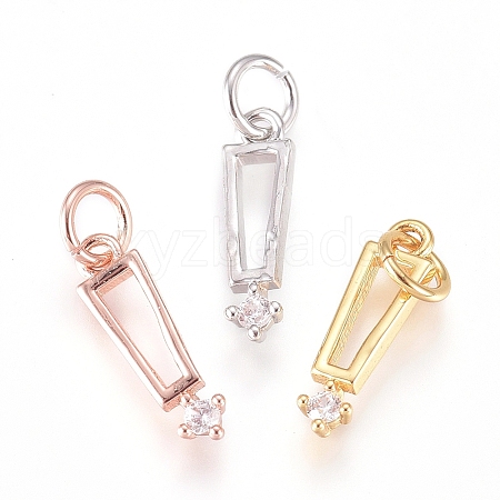 Brass Charms ZIRC-L070-88-1