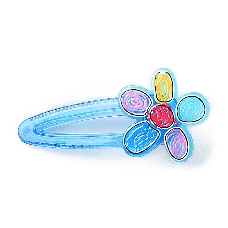 Flower Acrylic Alligator Hair Clips LS-OHAR-H002-01F-1