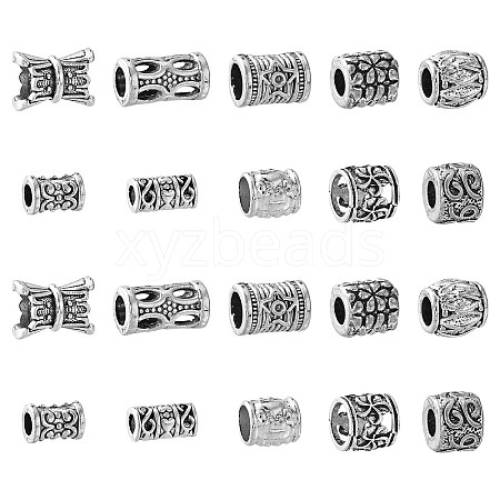 100Pcs 10 Style Alloy European Beads FIND-CJ0001-14-1