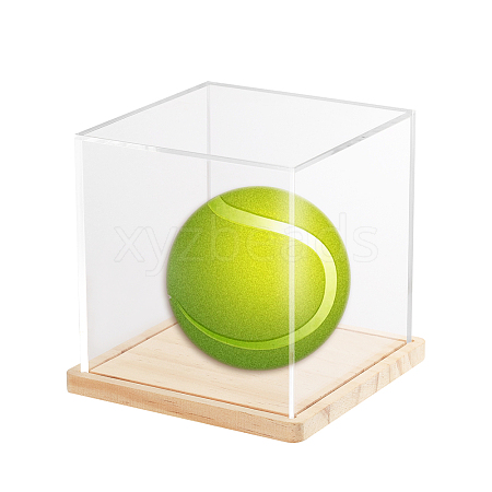 Transparent Acrylic Baseball Display Boxes ODIS-WH0030-58-1