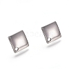 Non-Tarnish 304 Stainless Steel Stud Earring Findings STAS-M274-011P-2